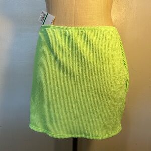 Salt + Cove Neon Green Mini Skirt